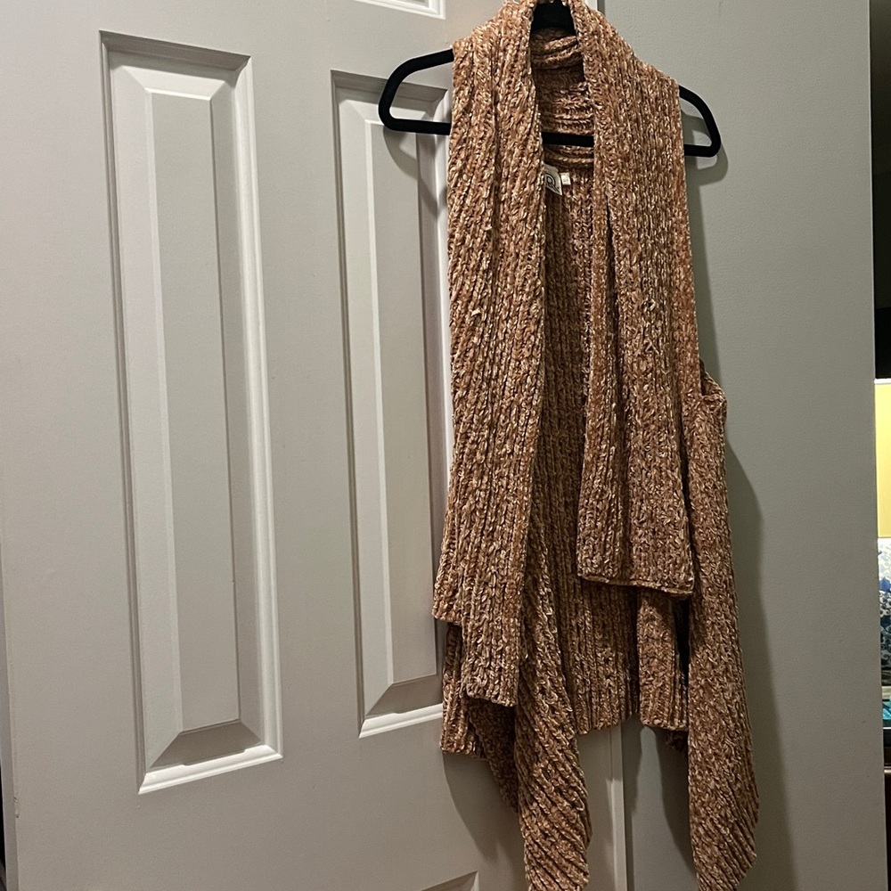 Cozy Tan Sweater Vest
